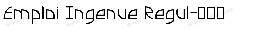 Emploi Ingenue Regul字体转换
